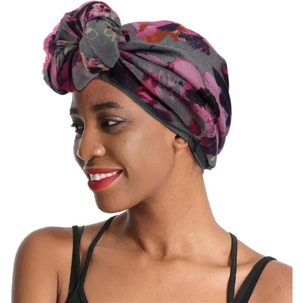 👉 Women's Floral Flower Printed Lightweight Cotton Summer Scarves Head Sha